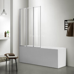 Шторка для ванны складная Azario PRESTON 110х150 цвет профиля хром (AZ-NFC6433 1100)