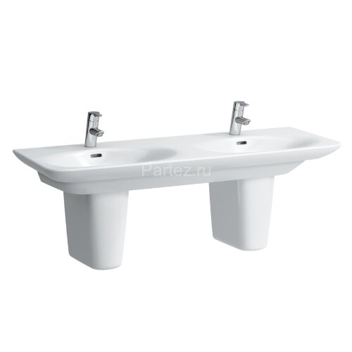 Раковина подвесная двойная Laufen Palace 130x48 см, белый (8.1070.8.000.104.1)