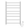 Полотенцесушитель электрический AZARIO PARMA 500/800 8 секций, диммер справа, белый (AZ10858W)