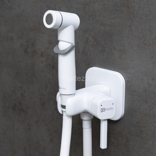 Смеситель Lemark Solo LM7165MW с гигиеническим душем, встраиваемый