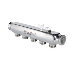 Коллектор распределительный НЕРЖ. 1"х8х3/4"ЕК VALTEC