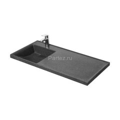 Раковина - столешница AQUATON Лондри 1050, левая, графит (1A72833KLH21L)