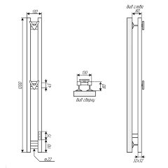 Полотенцесушитель электрический ДВИН X plaza neo 120/10 К диммер квадрат Белый (4657763847272)