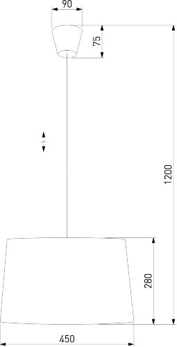 Подвесной светильник TK Lighting 1885 Maja Black