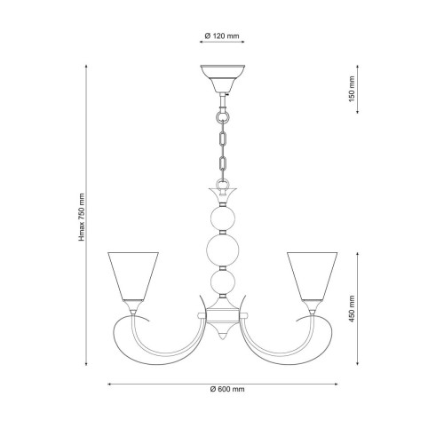Подвесная люстра Lucia Tucci MANDORIA 099.3
