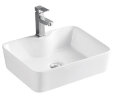 Раковина накладная Azario 480х370х130 прямоугольная, белый (AZ-2010)