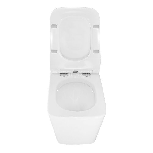 Унитаз импульсный Azario 360х590х380 подвесной, квадратный, быстросъемное сиденье микролифт, монтажн