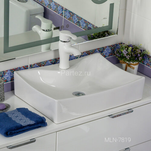 Накладная раковина melana mln-7819