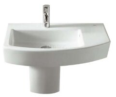 Z HALL Раковина 650х420х135 мм подвесная и накладная, отв. п/смесит.