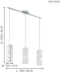 Подвесной светильник Eglo 92563