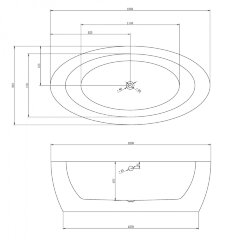 Акриловая ванна ABBER AB9206