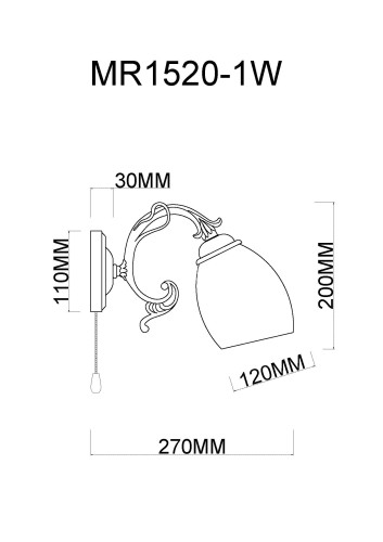 Бра MyFar MR1520-1W