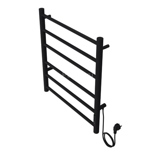 Полотенцесушитель электрический AZARIO PARMA 500/600 6 секций, диммер справа, черный (AZ10856B)