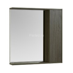 Зеркало-шкаф AQUATON Стоун 80 правая, Грецкий орех (1A228302SXC80)