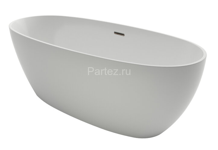 Ванна акриловая Azario DARWIN 1700х750х600 свободностоящая, в комплекте с сифоном и металлической ра