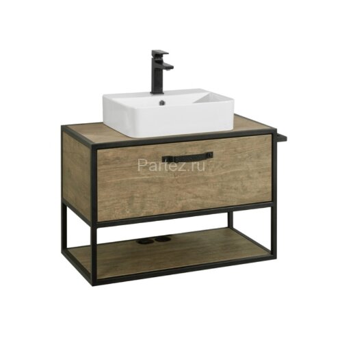 Тумба под раковину AQUATON Лофт Фабрик 80, дуб кантри (1A242401LTDY0)