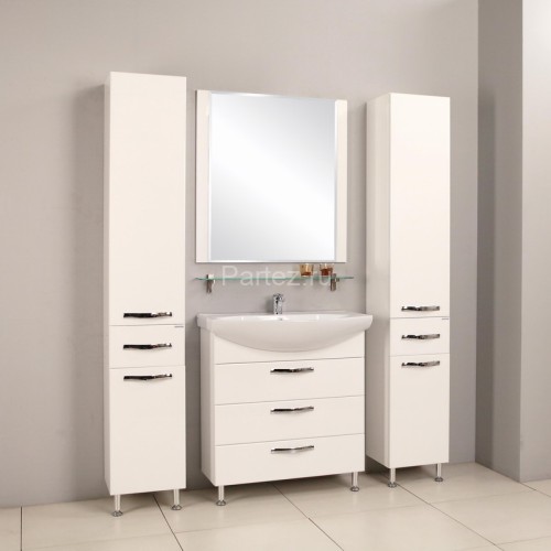 Тумба под раковину AQUATON Ария 80 Н белая (1A141301AA010)