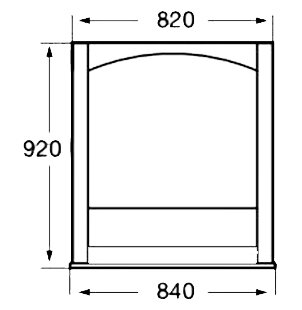 Roca Х America зеркало 850 мм,орех