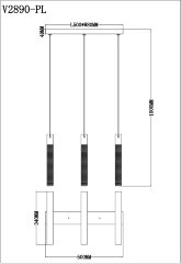Подвесной светильник Moderli V2890-PL