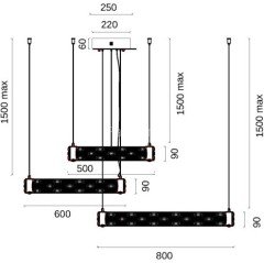 Подвесная люстра Fluorite FL1052-30P