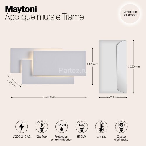 Бра Maytoni C804WL-L12W