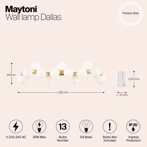 Бра Maytoni MOD547WL-13BS