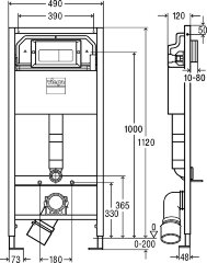Viega Prevista 792824 Инсталляционный сет с кнопкой Life 5 хром