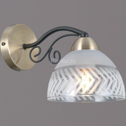 Бра ILLUMICO IL0435-1WSQ-24 BK AB SPICA