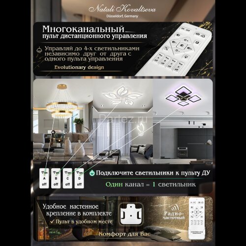 Потолочная люстра Natali Kovaltseva LED LAMPS 81191