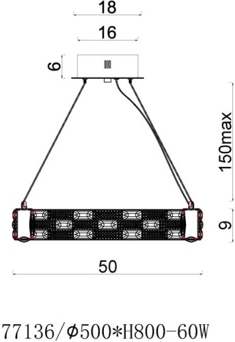 Подвесная люстра Fluorite FL1052-6P