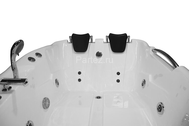 Ванна акриловая Loranto 1200х1700х650 с гидромассажем, правосторонняя, для двух персон (CS-806RN)