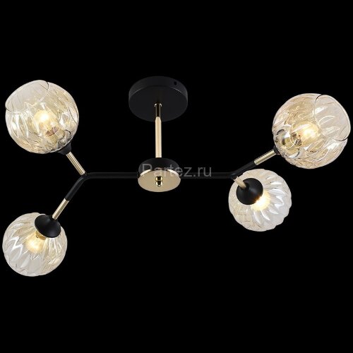 Потолочная люстра Reluce 01358-0.3-04 BK+FGD