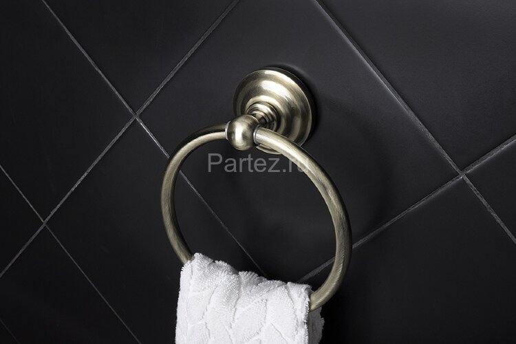 Полотенцедержатель кольцо Fixsen Retro, бронза (FX-83811)