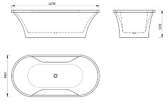 Акриловая ванна Gemy G9228
