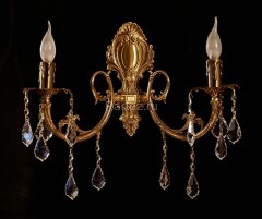 Бра Brizzi 8888/2 AB Leaf crystal