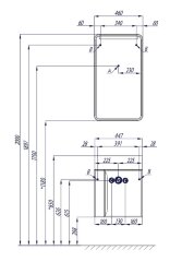 Тумба под раковину AQUATON Вита подвесная, белый ясень (1A221401VTD70)