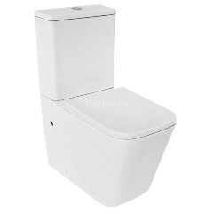 Унитаз-компакт Azario Rise 385х623х792 напольный, безободковый с быстросъемным сиденьем микролифт (A