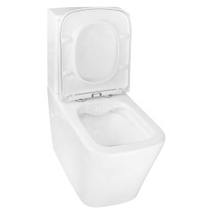 Унитаз-компакт Azario Rise 385х623х792 напольный, безободковый с быстросъемным сиденьем микролифт (A