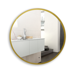 Зеркало Azario Monaco-GOLD d770 бесконтактный сенсор, золотая рамка (LED-00002766)