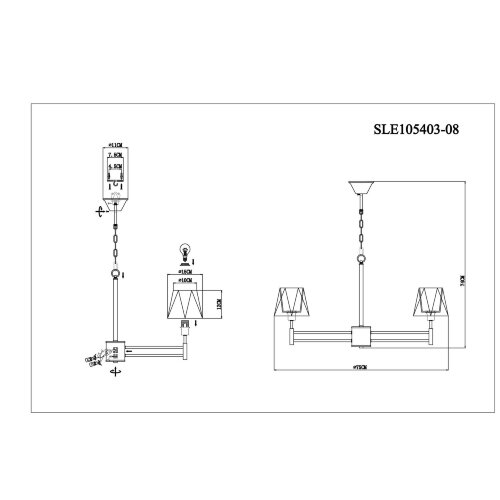 Подвесная люстра Evoluce SLE105403-08