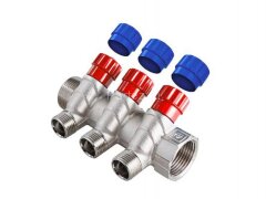 Коллектор с регулирующими вентилями 1&quot;х2х1/2&quot;НР VALTEC