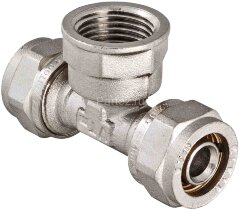 Тройник обжимной с внутренней резьбой 26х1&quot;х26 VALTEC