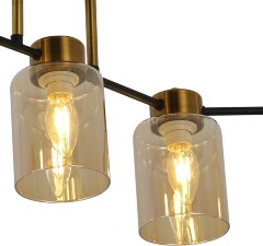 Потолочная люстра ILLUMICO IL6111-5COU-79 BK GD