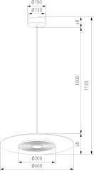 Подвесной светильник Eurosvet 40031/1 LED / белый