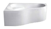 Ванна акриловая Santek Ибица асимметричная 160х100 левосторонняя белая