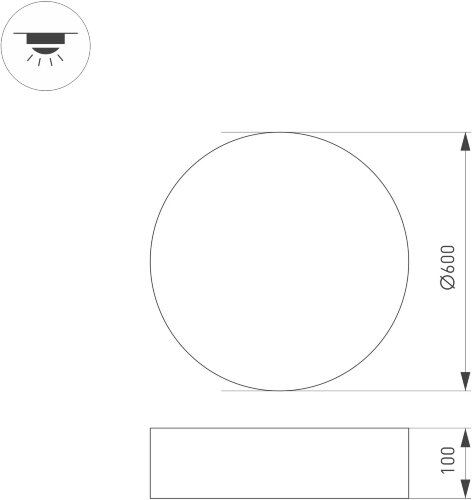 Потолочный светильник Arlight 023000(3)