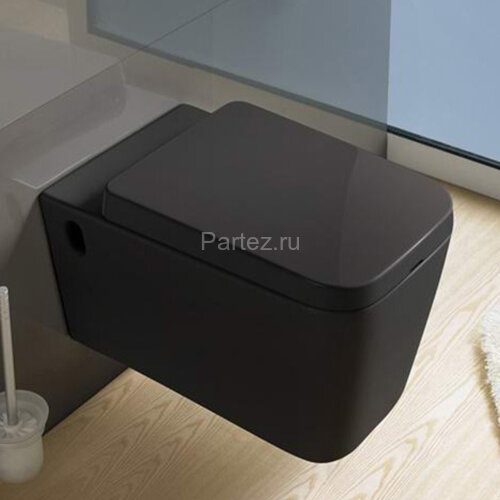 Унитаз подвесной MELANA MLN-B2370B (черный)