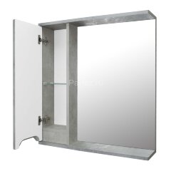 Зеркало-шкаф Loranto Florena 70 700х135х600 левый, светлый бетон (CS00086986)