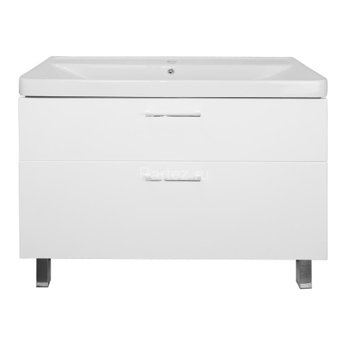 Комплект тумба Azario Ника 100 Н 1000х470х860 напольная, с раковиной Monte 100, белый (CS00089955)