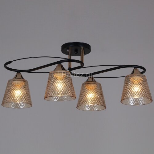 Потолочная люстра Reluce 06087-0.3-04 BK+FG